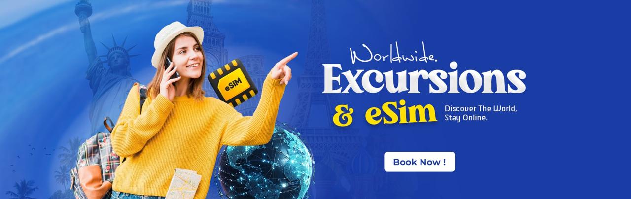 Tours eSIM Excursions offers you a unique travel experience. 